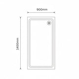 Black Rectangular Slate Effect Shower Tray - Choice of Size