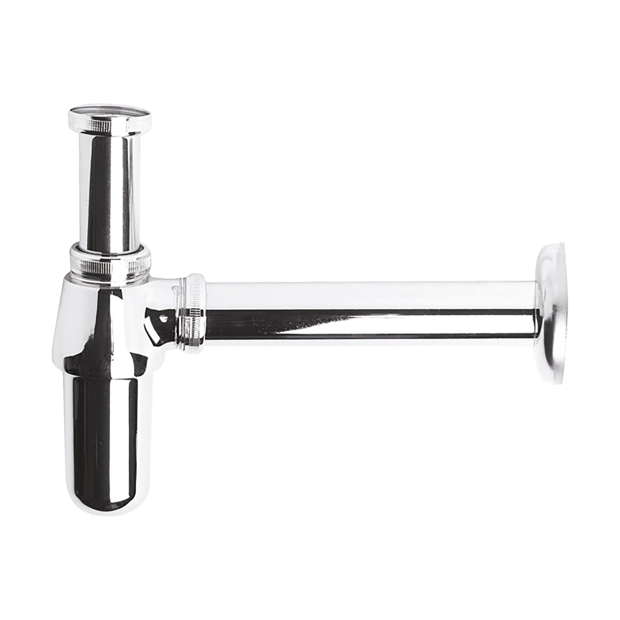 [BABT370] Round Chrome Bottle Trap for Basin Waste Systems - Cutout