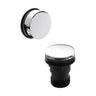 [BABW327E] Round Push Button Bath Waste - 70 x 70mm - Choice of Colour - Cutout