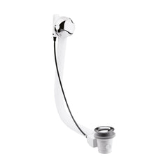 [BABW357] Balterley Bath Pop Up Waste with Round Overflow, For Baths up to 10mm Thick - Chrome Finish - Cutout
