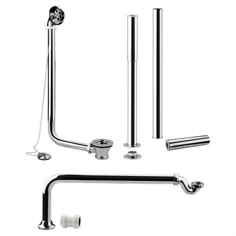 [BABW368] Traditional Roll Top Bath Pack - Chrome - Cutout