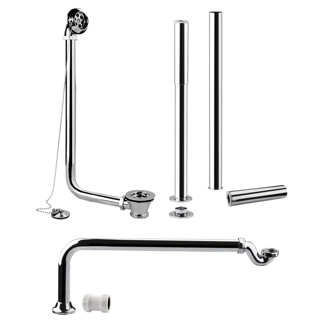 [BABW368] Traditional Roll Top Bath Pack - Chrome - Cutout