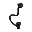 [BABW427E] Round Push Button Bath Waste - 70 x 70mm - Black - Cutout