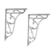 [BACB322] Balterley Traditional Ceramic Accessories Ornate Cistern Brackets - Chrome - Cutout
