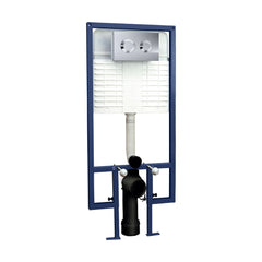 [BACC009R] Dual Flush Concealed Cistern with Wall Hung Frame, Choice of Push Button Plate - Cutout