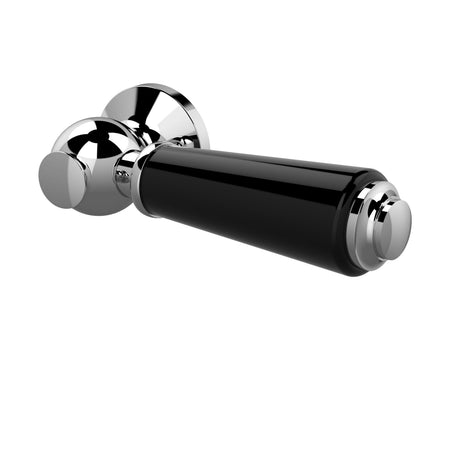 [BACL470] Black Ceramic Handle WC Lever - Cutout