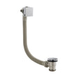 [BAFF317] Balterley Square Bath Filler with Overflow, Brass Build, Modern Control Knob, 70mm x 600mm - Chrome - Cutout