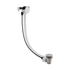 [BAFF358] Balterley Free Bath Filler with Push Button Waste, Built-in Overflow, Set of 2 - Chrome Finish - Cutout