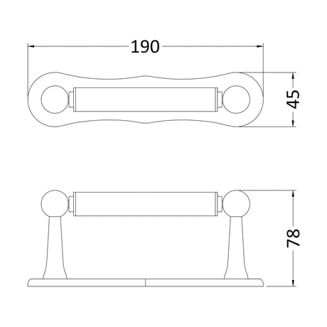 [BAHA301] TOILET ROLL HOLDER - Technical Drawing