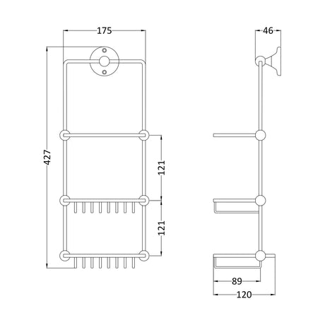 [BAHA316] Shower Tidy - Technical Drawing