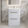 [BAL101C] Croxden Modern Floor Standing Vanity Basin Unit with Soft Close Drawers - 600mm or 800mm - Silo
