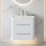 Croxden Modern Wall Hung Vanity Basin Unit with Soft Close Drawers - 600mm or 800mm