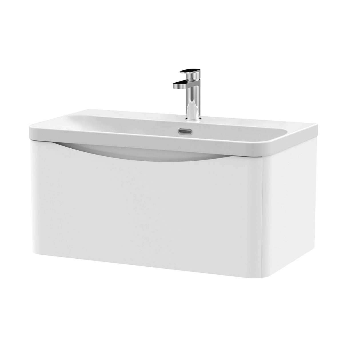[BAL106B] Dunwood Contemporary 1 Drawer Vanity Basin Unit, Choice of Size and Colour - Cutout
