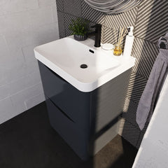 [BAL1401B] Dunwood Floor Standing 2 Drawer Vanity Unit with Thin Edge Basin - Choice of Colour and Size - Lifestyle 2