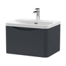 [BAL1405B] Dunwood Contemporary 1 Drawer Vanity Basin Unit, Choice of Size and Colour - Cutout