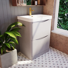 [BAL201B] Dunwood Floor Standing 2 Drawer Vanity Unit with Thin Edge Basin - Choice of Colour and Size - Lifestyle 3