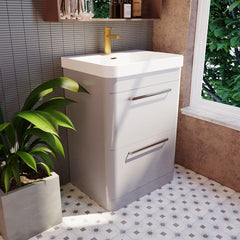 [BAL201C] Croxden Modern Floor Standing Vanity Basin Unit with Soft Close Drawers - 600mm or 800mm - Lifestyle 3