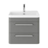 [BAL202C] Croxden Modern Wall Hung Vanity Basin Unit with Soft Close Drawers - 600mm or 800mm - Cutout