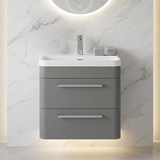 Croxden Modern Wall Hung Vanity Basin Unit with Soft Close Drawers - 600mm or 800mm