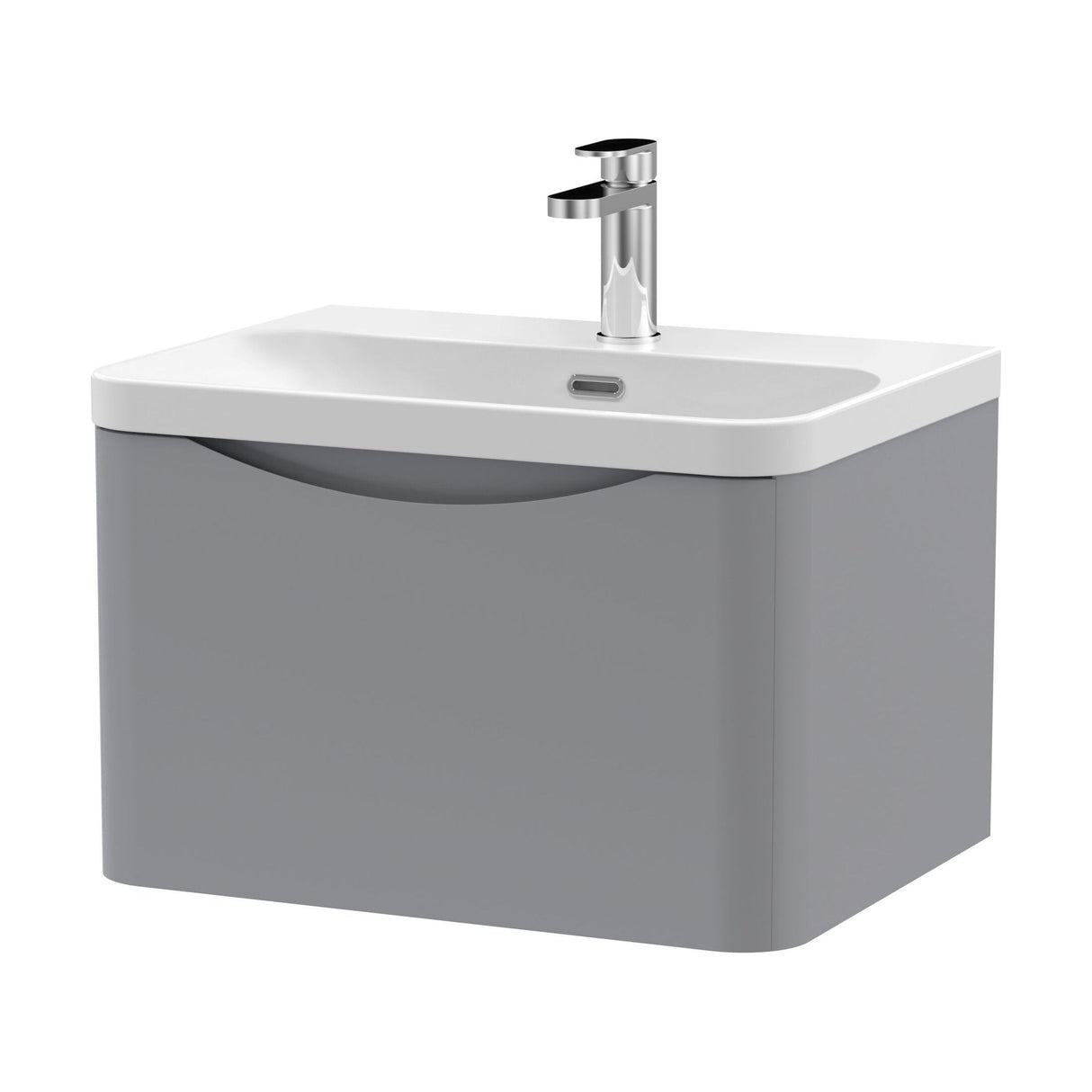 [BAL205B] Dunwood Contemporary 1 Drawer Vanity Basin Unit, Choice of Size and Colour - Cutout