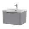 [BAL205B] Dunwood Contemporary 1 Drawer Vanity Basin Unit, Choice of Size and Colour - Cutout