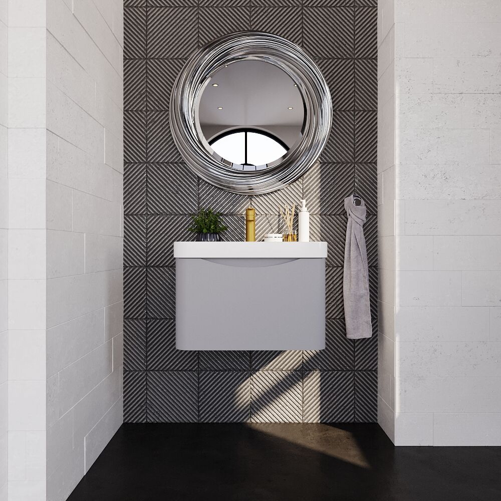 [BAL205B] Dunwood Contemporary 1 Drawer Vanity Basin Unit, Choice of Size and Colour - Lifestyle 1