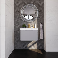 [BAL205B] Dunwood Contemporary 1 Drawer Vanity Basin Unit, Choice of Size and Colour - Lifestyle 1
