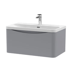 [BAL206B] Dunwood Contemporary 1 Drawer Vanity Basin Unit, Choice of Size and Colour - Cutout
