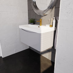 [BAL206B] Dunwood Contemporary 1 Drawer Vanity Basin Unit, Choice of Size and Colour - Lifestyle 3
