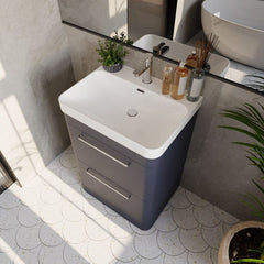 [BAL301C] Croxden Modern Floor Standing Vanity Basin Unit with Soft Close Drawers - 600mm or 800mm - Lifestyle 2