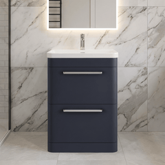 [BAL301C] Croxden Modern Floor Standing Vanity Basin Unit with Soft Close Drawers - 600mm or 800mm - Silo