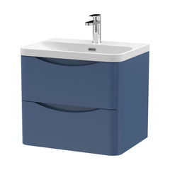 [BAL302B] Dunwood Contemporary Wall Hung 2 Drawer Vanity Basin Unit, Choice of Size and Colour - Cutout