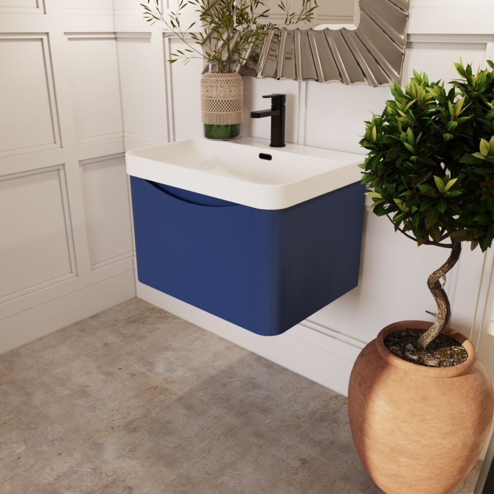 [BAL305B] Dunwood Contemporary 1 Drawer Vanity Basin Unit, Choice of Size and Colour - Lifestyle 3