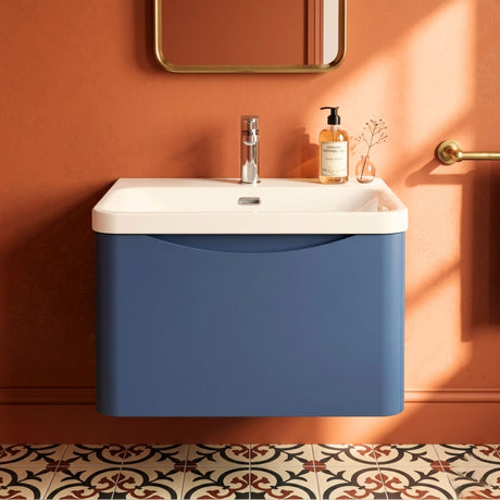 [BAL305B] Dunwood Contemporary 1 Drawer Vanity Basin Unit, Choice of Size and Colour - Silo