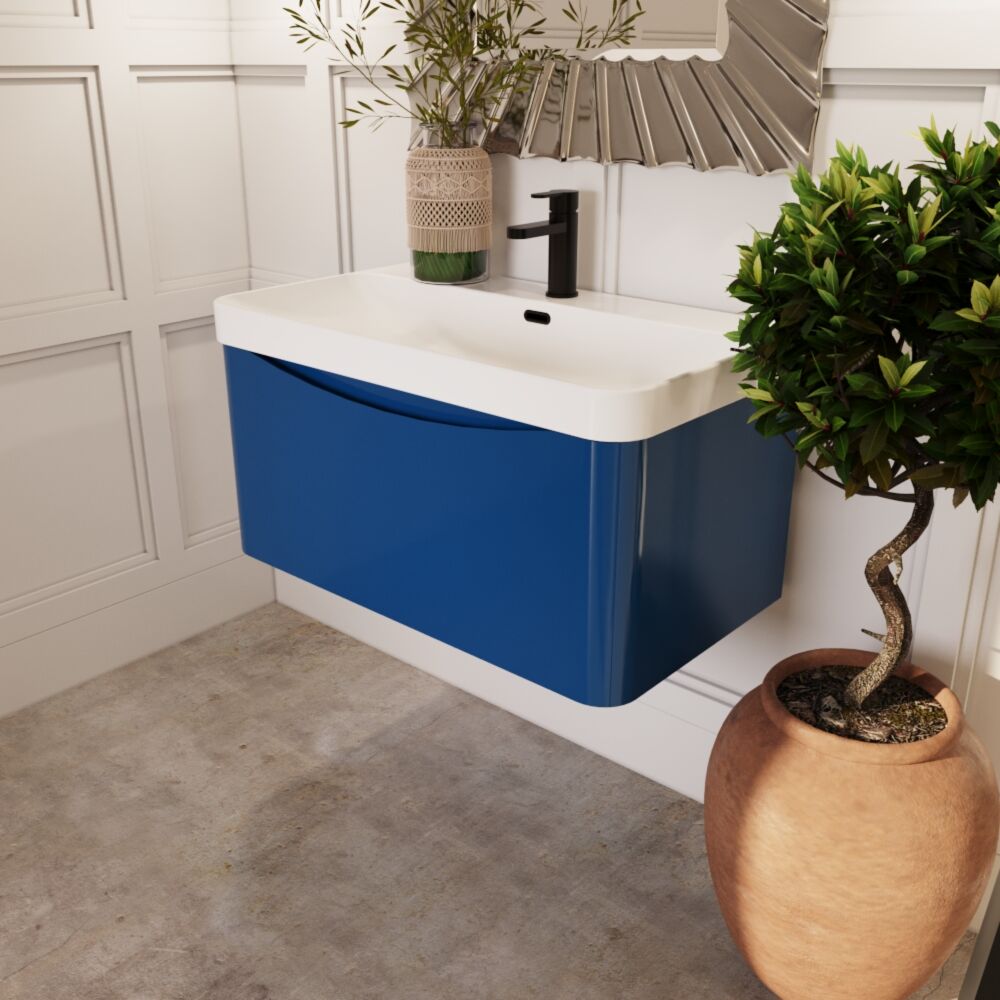 [BAL306B] Dunwood Contemporary 1 Drawer Vanity Basin Unit, Choice of Size and Colour - Lifestyle 3