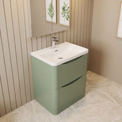 [BAL801B] Dunwood Floor Standing 2 Drawer Vanity Unit with Thin Edge Basin - Choice of Colour and Size - Lifestyle 2