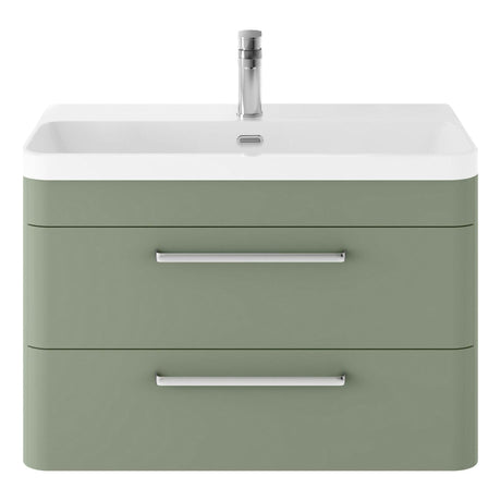Croxden Modern Wall Hung Vanity Basin Unit with Soft Close Drawers - 600mm or 800mm