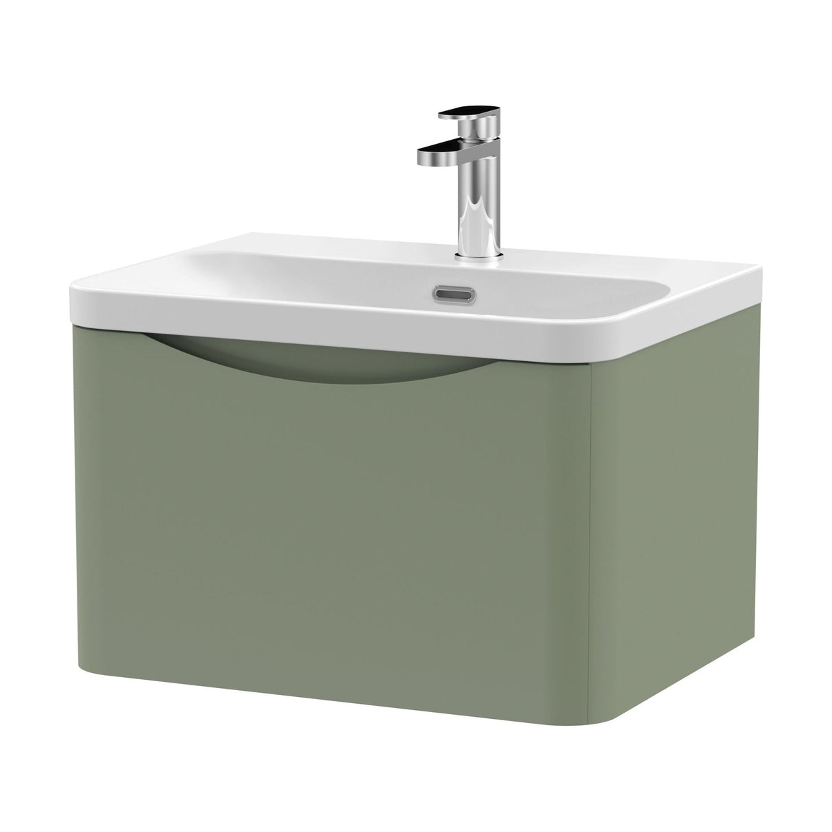 [BAL805B] Dunwood Contemporary 1 Drawer Vanity Basin Unit, Choice of Size and Colour - Cutout