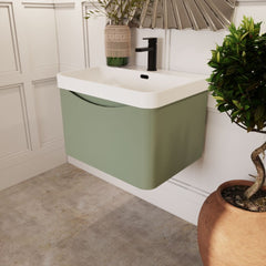 [BAL805B] Dunwood Contemporary 1 Drawer Vanity Basin Unit, Choice of Size and Colour - Lifestyle 3