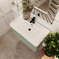 [BAL806B] Dunwood Contemporary 1 Drawer Vanity Basin Unit, Choice of Size and Colour - Lifestyle 2
