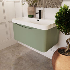 [BAL806B] Dunwood Contemporary 1 Drawer Vanity Basin Unit, Choice of Size and Colour - Lifestyle 3