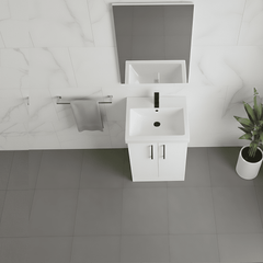 [BALARN101AH018] Bramshall Floor Standing 2 Door Vanity Basin Unit with Mid-Edge Basin, 500mm, Choice of Colour and Handle Finish - Lifestyle 3