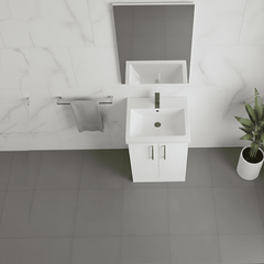 [BALARN101AH1516] Bramshall Floor Standing 2 Door Vanity Basin Unit with Mid-Edge Basin, 500mm, Choice of Colour and Handle Finish - Lifestyle 3