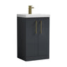 [BALARN1401AH017] Bramshall Floor Standing 2-Door Vanity & Mid-Edge Basin – Choice of Colour and Handle Finish - Cutout
