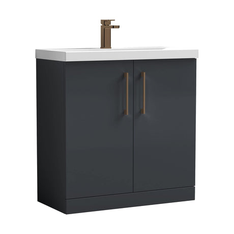 [BALARN1405AH1516] Bramshall Floor Standing 2-Door Vanity & Mid-Edge Basin – Choice of Colour and Handle Finish - Cutout