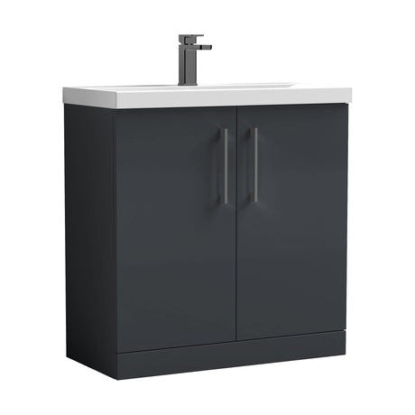 [BALARN1405AH716] Bramshall Floor Standing 2-Door Vanity & Mid-Edge Basin – Choice of Colour and Handle Finish - Cutout