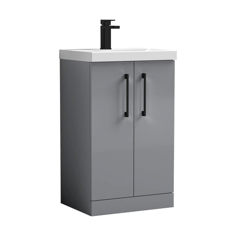 [BALARN2201AH018] Bramshall Floor Standing 2-Door Vanity & Mid-Edge Basin – Choice of Colour and Handle Finish - Cutout