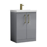 [BALARN2203AH017] Bramshall Floor Standing 2-Door Vanity & Mid-Edge Basin – Choice of Colour and Handle Finish - Cutout