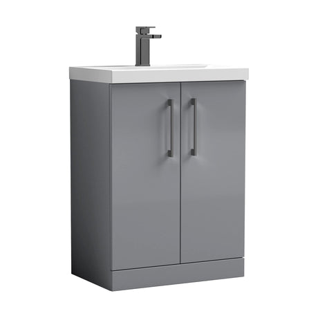 [BALARN2203AH716] Bramshall Floor Standing 2-Door Vanity & Mid-Edge Basin – Choice of Colour and Handle Finish - Cutout