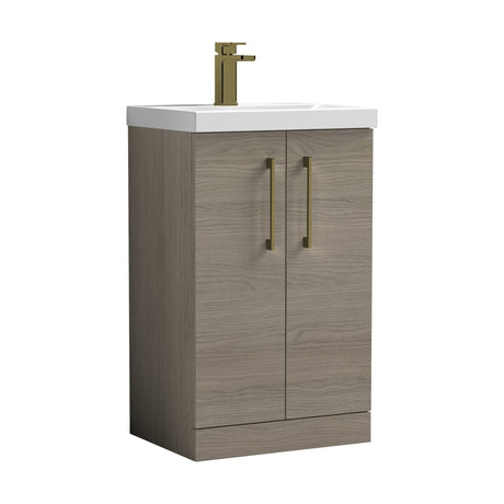 [BALARN2501AH017] Bramshall Floor Standing 2-Door Vanity & Mid-Edge Basin – Choice of Colour and Handle Finish - Cutout